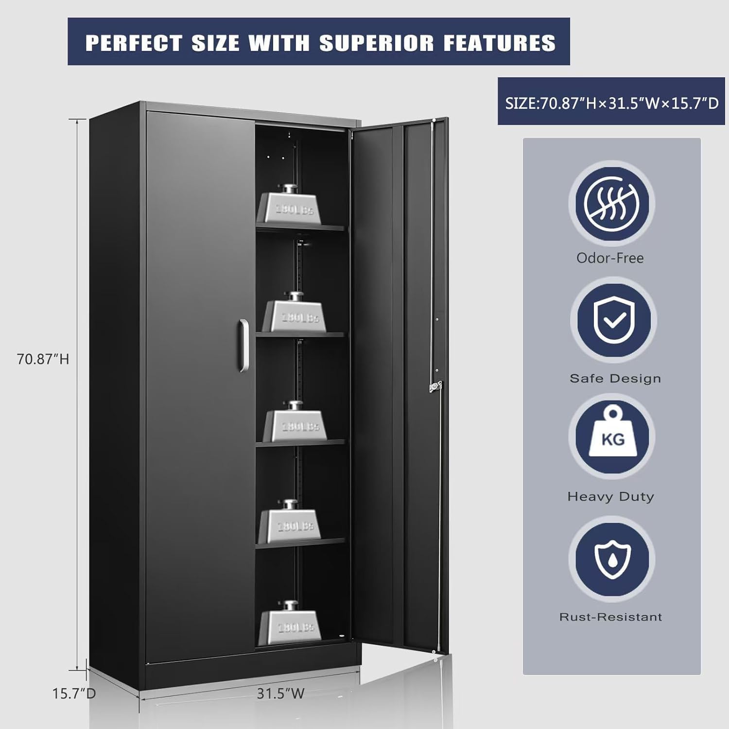 Metalen opbergkast met verstel - Food Storage Shelving recensie en prijs