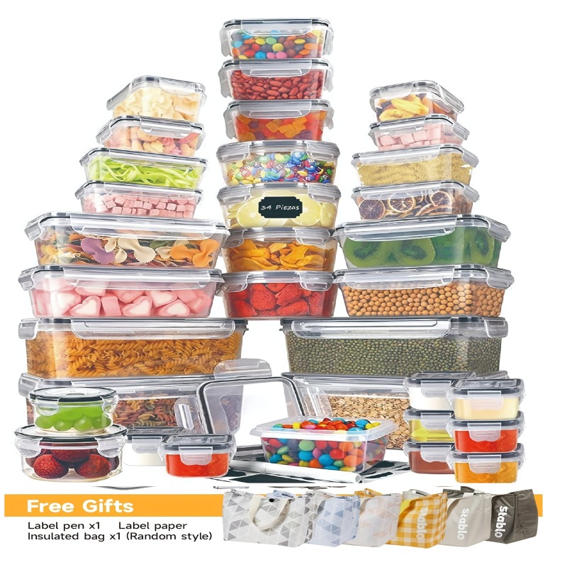 48-delige BPA-vrije voedselbew - Food Storage Containers Set recensie en prijs