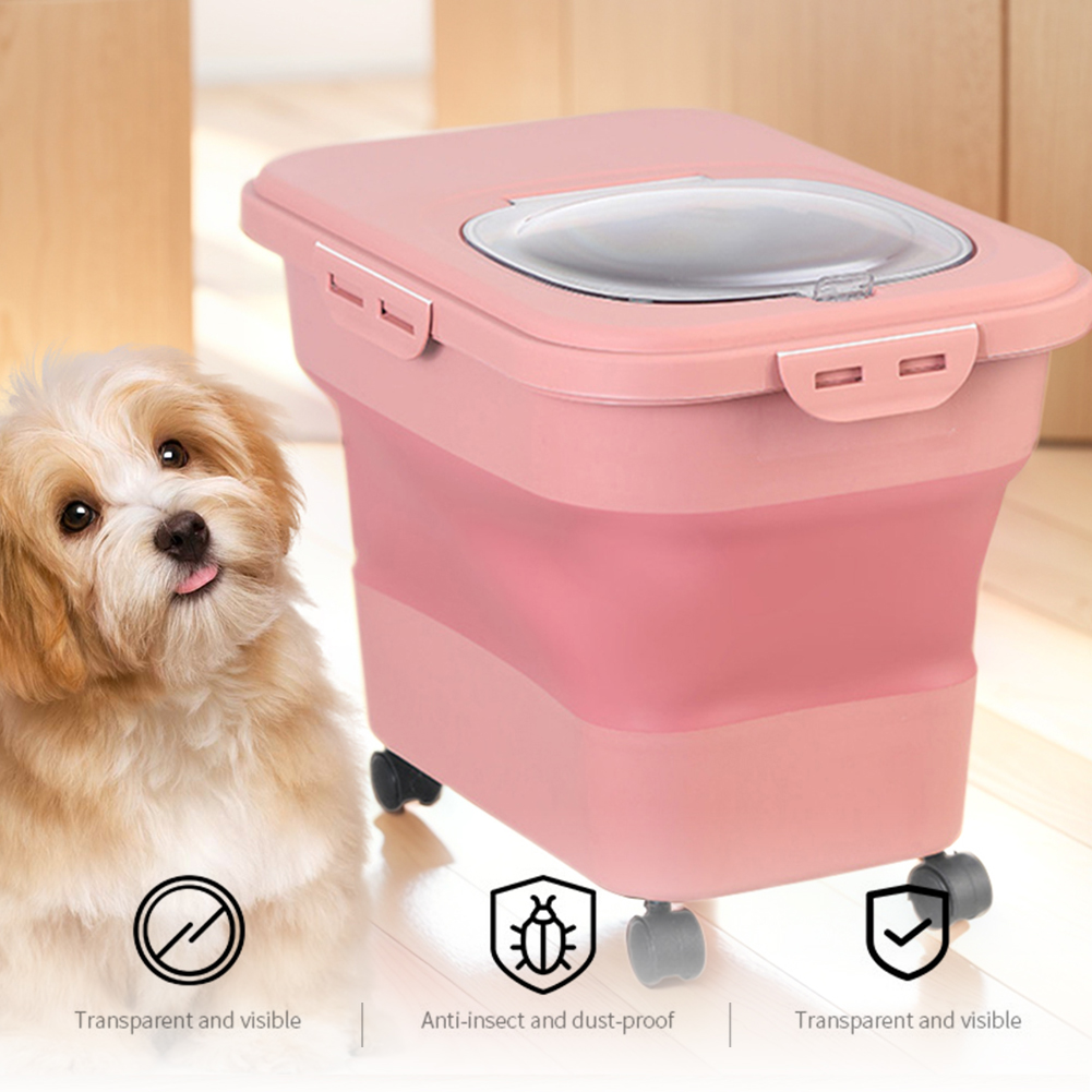 Opvouwbare droge kattenvoerdoo - Food Storage Bins recensie en prijs