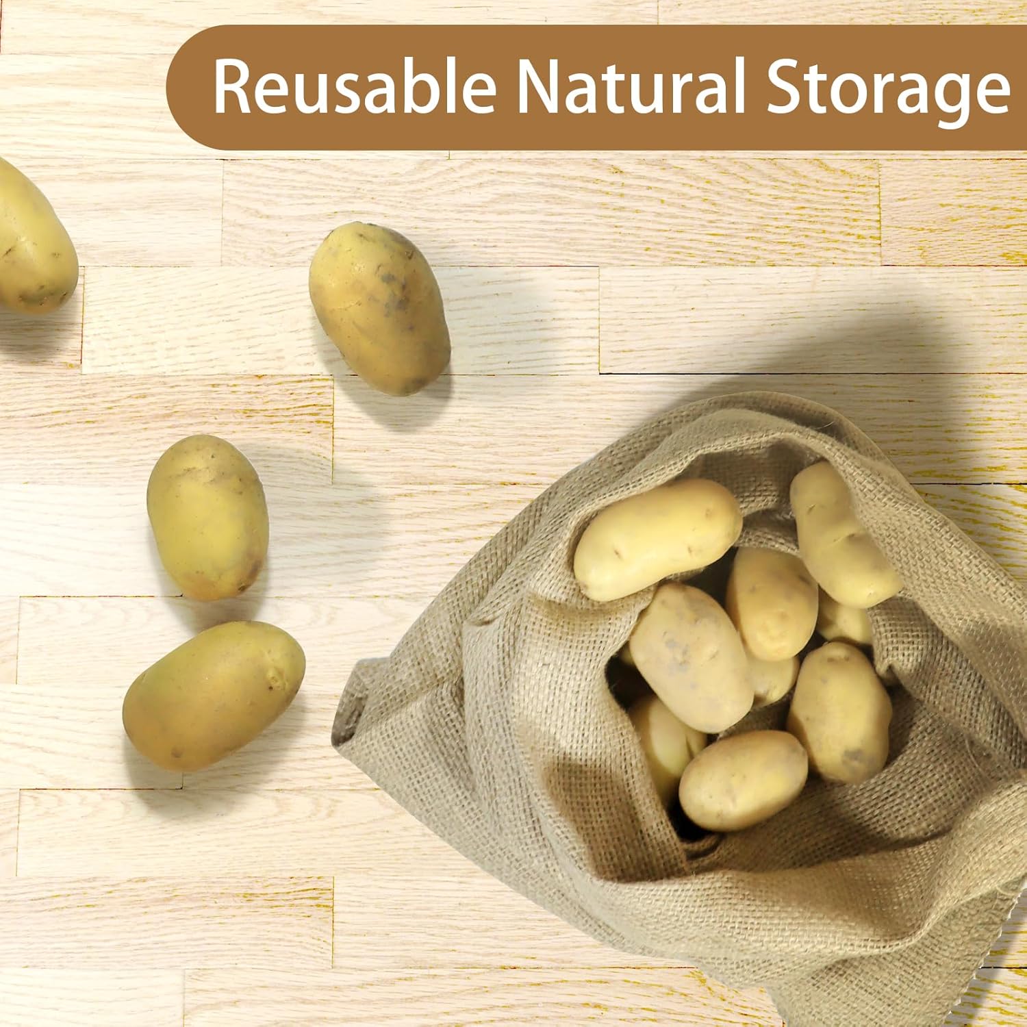 1 Pack Aardappelzakken Jute Za - Food Storage Roots recensie en prijs