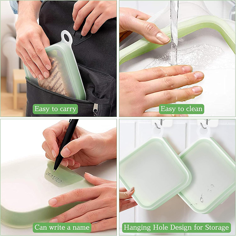 Siliconen Sandwich Toast Bento - Food Storage Handling recensie en prijs