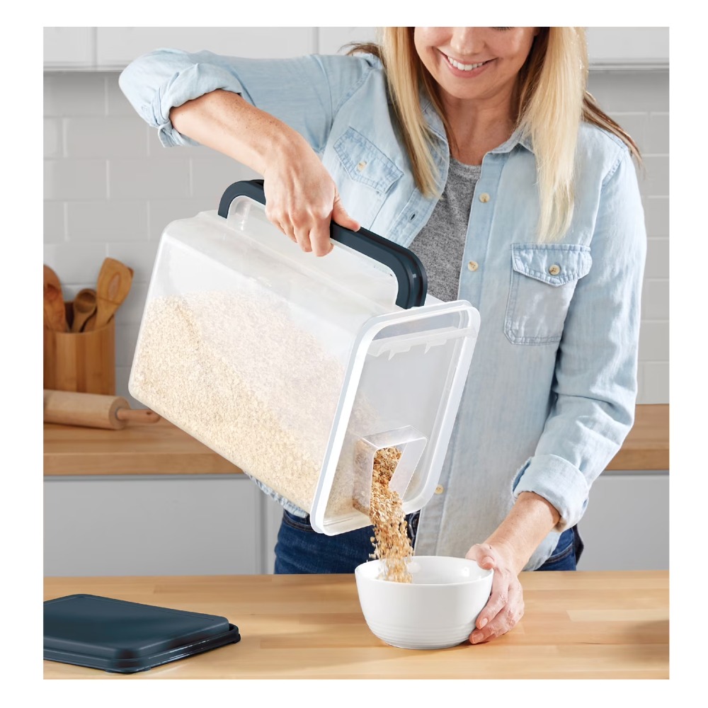 Grote plastic voedselvoorraadc - Food Storage Handling recensie en prijs