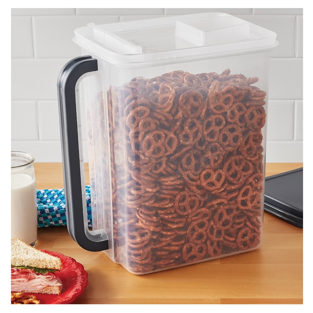 Grote plastic voedselvoorraadc - Food Storage Handling recensie en prijs