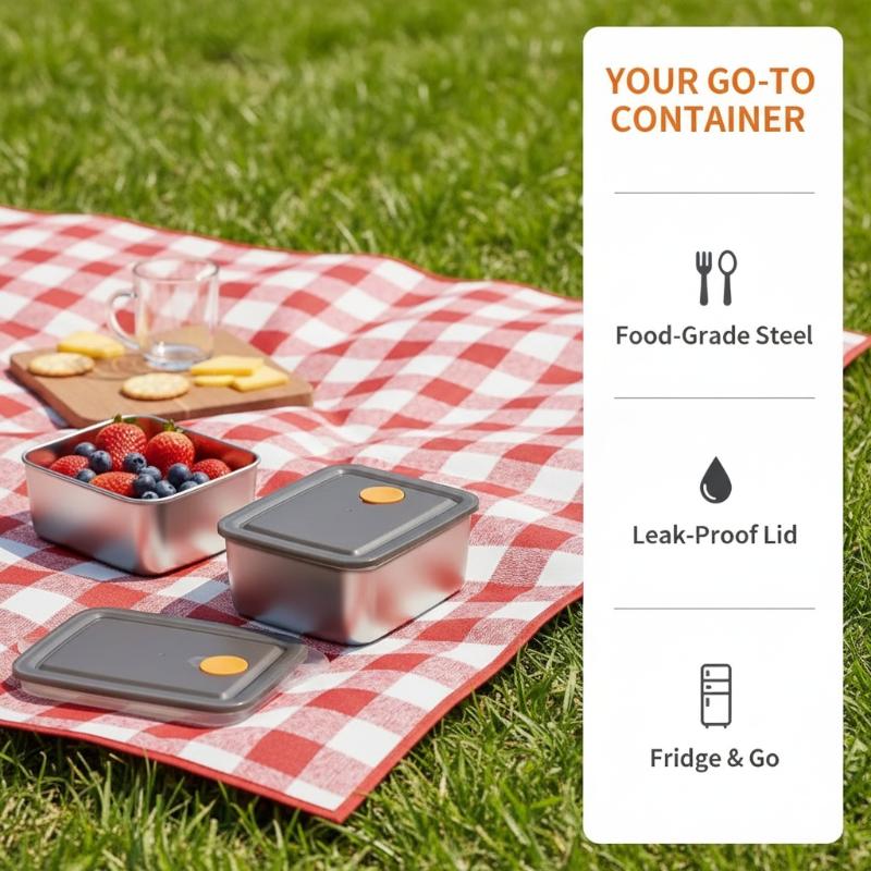 [E] 4-delige set roestvrijstal - Food Storage Jar Set recensie en prijs