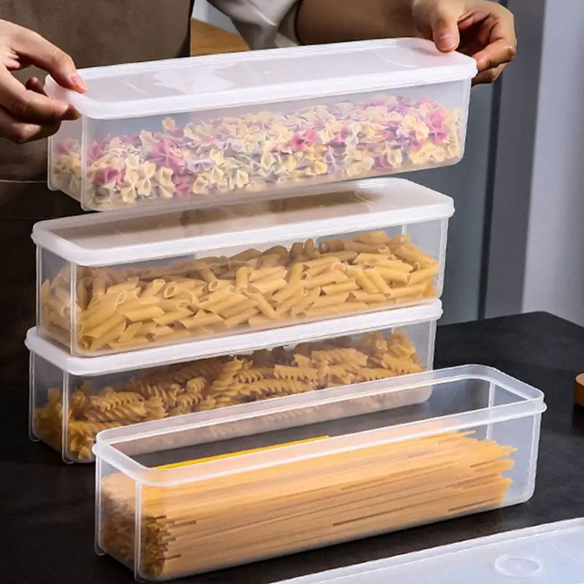 1 plastic transparante opbergd - Food Storage Bins recensie en prijs